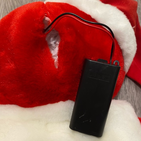 Dan Dee Smiley Face Happy Christmas Stocking Red Santa Laughing 21" Plush - Picture 9 of 9